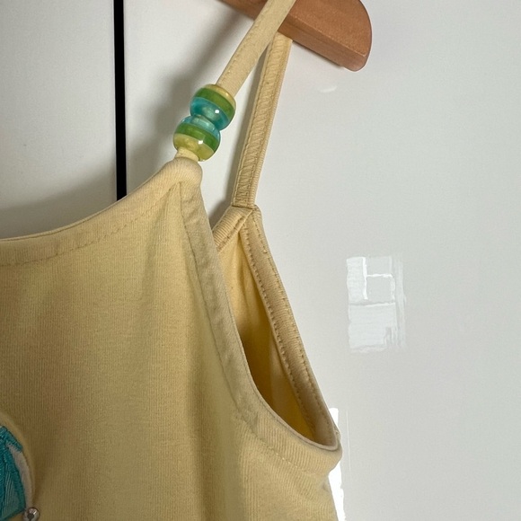 Gymboree Yellow Casual Dress with Beach Theme Y2K Girls Size 4 - Picture 5 of 9